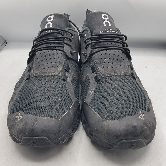 On Cloud Swiss Engineering Mens 8.5 Waterproof Black Running Shoes Sneakers - Picture 2 of 12